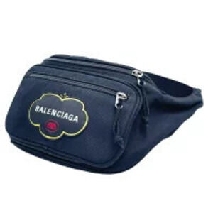 Balenciaga Explorer Belt Bag Body Waist Pouch Clutch Black V Outdoor MK